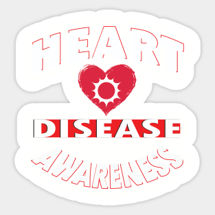 Heart disease awareness month Sticker